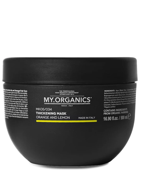 My.Organics - Маска для об'єму волосся The Organic Thickening Mask orange and lemon 500 мл
