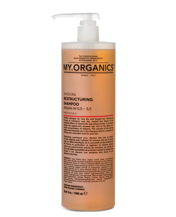 My.Organics - Shampoo for damaged hair The Organic Restructuring Shampoo argan 1000ml