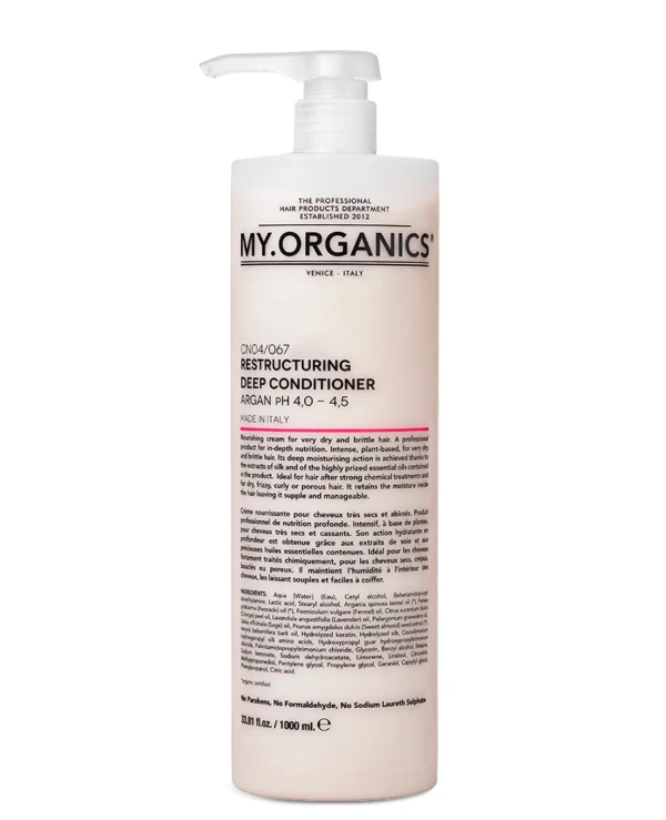 My.Organics - Nourishing conditioner for damaged hair The Organic Deep Restructuring Conditioner argan 1000ml