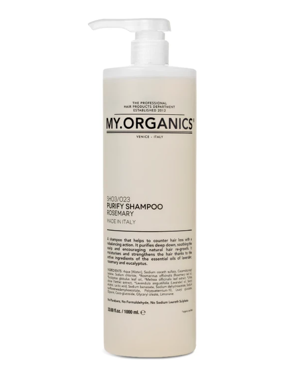 My.Organics - Шампунь для очищення шкіри голови The Organic My Purify Shampoo with Rosemary 1000 мл