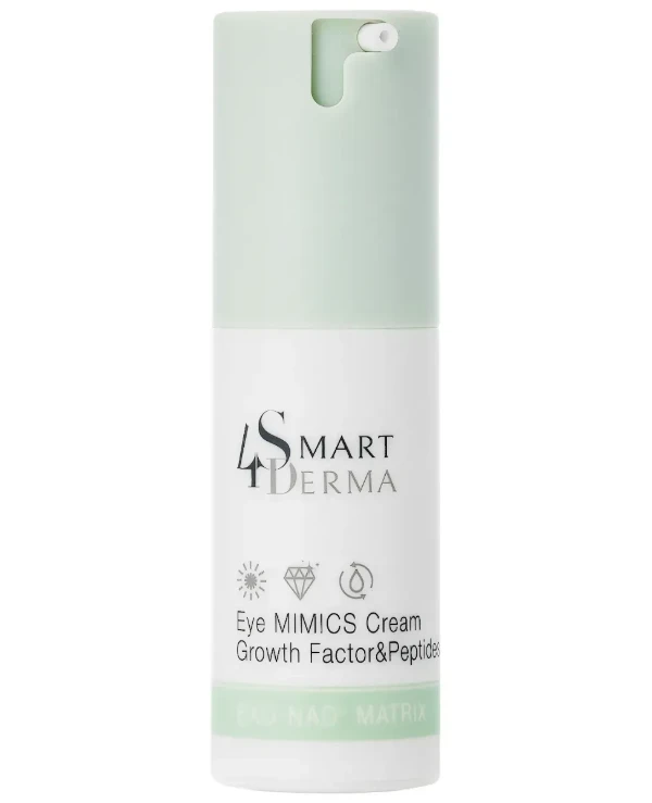 Smart4Derma - Омолаживающий крем для век с пептидами и NAD+ Eye Mimics Cream Growth Factor & Peptides 30 мл