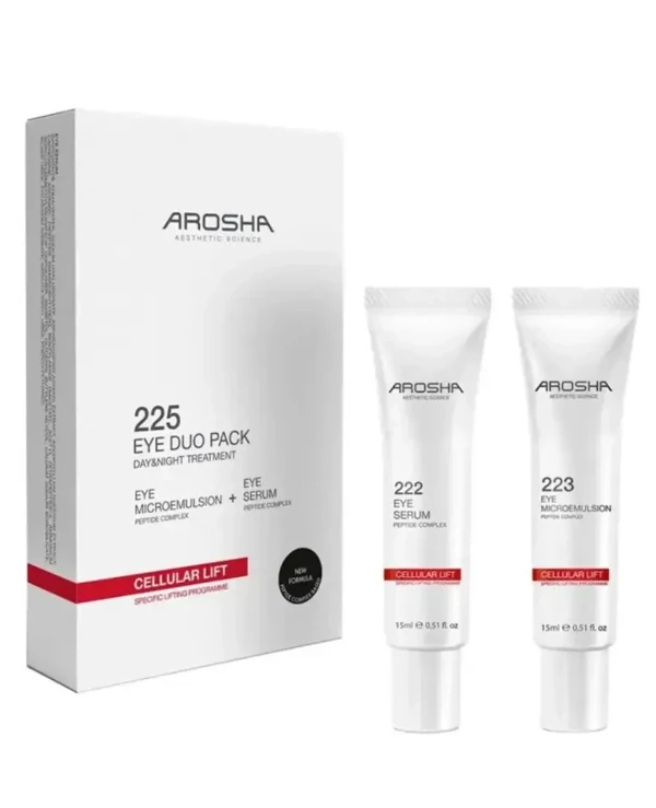 Arosha - Антивозрастная процедура для зоны вокруг глаз День и Ночь .225 Eye Duo Day & Night Emulsja 15ml + Serum 15ml 15 мл х 2 шт