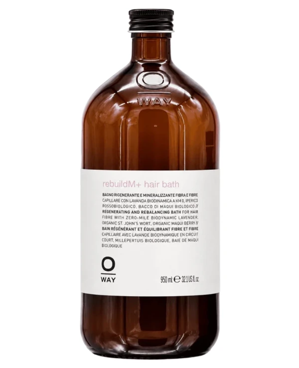 OWAY Rolland - Регенерирующий минерализующий шампунь для волос Rebuild M+ Hair Bath 950 мл