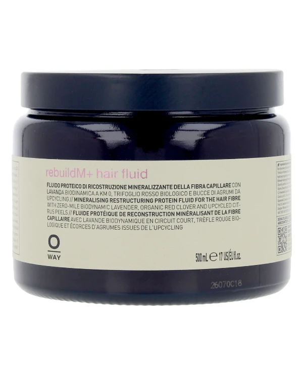 OWAY Rolland - Флюид протеиновый, минерализующий для реконструкции волос RebuildM+ Hair Fluid 500 мл