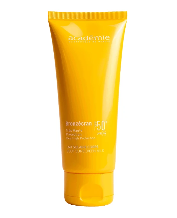 Academie - Солнцезащитное молочко для тела SPF 50 Bronzecran Body Sunscreen Milk SPF 50+ 100 мл