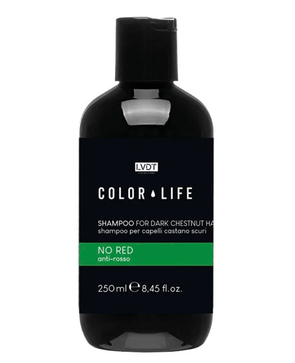 LVDT (Le Vie Della Terra) - Оттеночный шампунь Color Life No Red Shampoo 250 мл, Зеленый