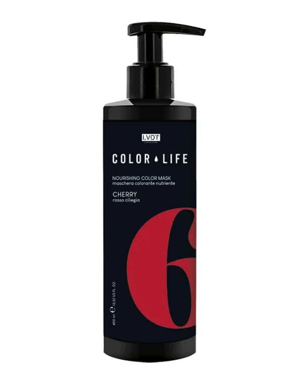 LVDT (Le Vie Della Terra) - Оттеночная маска 6 Color Mask Cherry Rosso Ciliegia Вишня, 400 мл