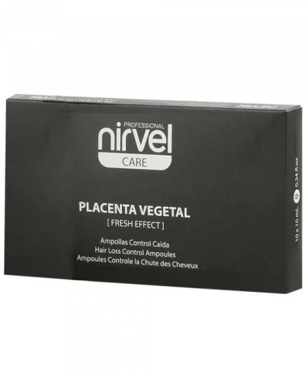 Nirvel Professional - Ампулы против выпадения с плацентой, при жирной коже головы Reconstituted Plant Placenta Fresh Effect 10 мл х 10 шт