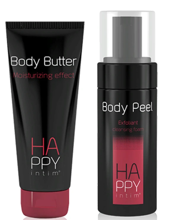 Skin Tech - Домашний крем-пилинг + Масло для тела Body Peel + Body Butter 