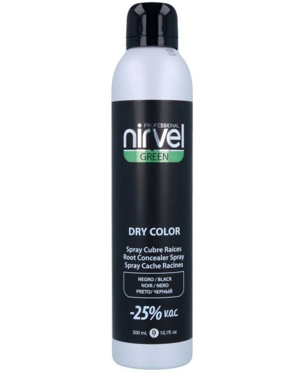 Nirvel Professional - Тонирующий спрей для волос Dry Color Black 300 мл, Черный