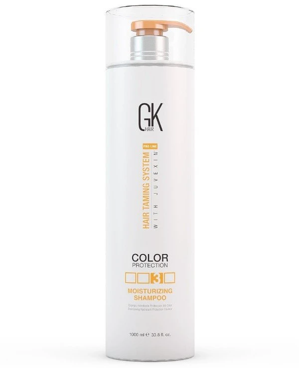 Gkhair Global Keratin - Увлажняющий шампунь для окрашенных волос Moisturizing Shampoo Color Protection 1000 мл