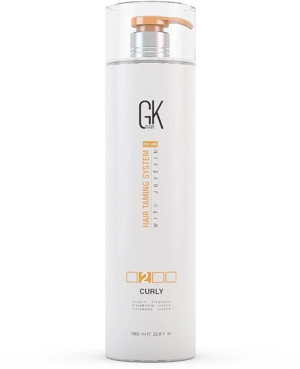 Gkhair Global Keratin - Средство для выпрямления и восстановления волос Curly 1000 мл