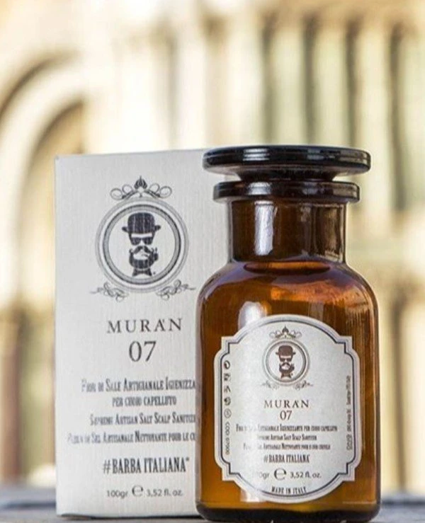Barba Italiana Дезинфицирующая соль для кожи головы | MURÀN 07 Fior Di Sale Igienizzante Per Cuoio Capelluto фото 2, цена, купить