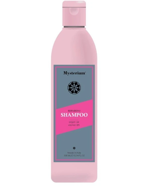 Mysterium - Шампунь відновлюючий Shampoo argan oil, vatamin B5 300 мл
