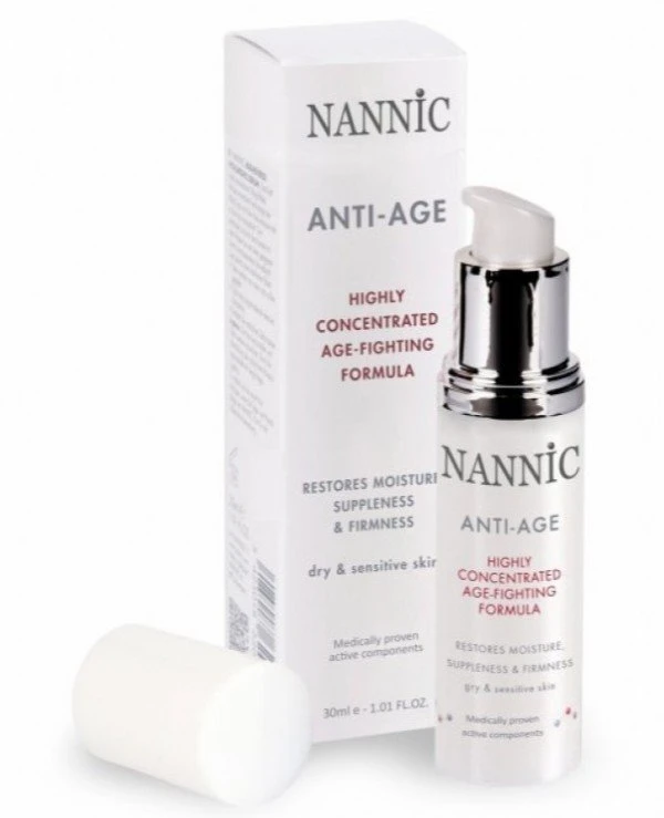 Nannic - Антивозрастная крем-сыворотка для сухой и чувствительной кожи Anti Age for Dry & Sensitive Skin 30 мл