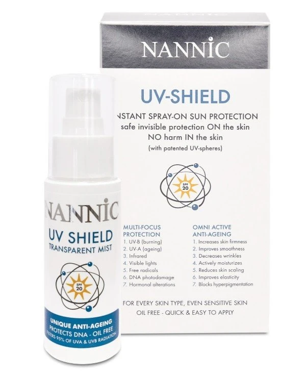 Nannic - Легкий солнцезащитный спрей «100% УФ-щит» UV-Shield 50 мл