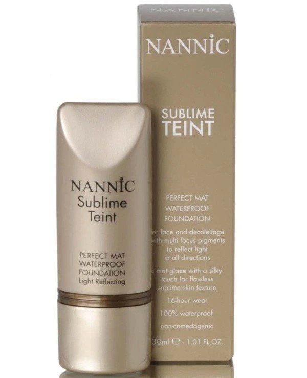 Nannic - Водостойкий тональный крем Тон 3 Sublime Teint Nude 30 мл, 03