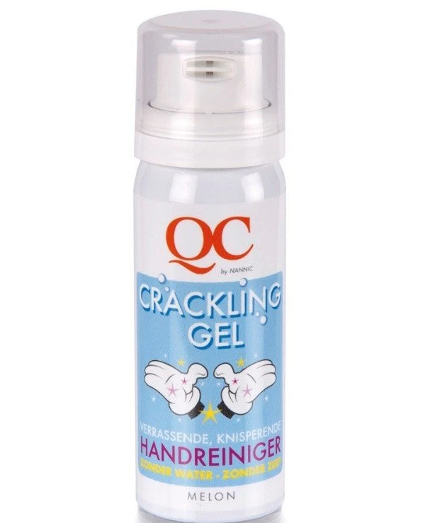 Nannic - Хрустящая пенка для сухого мытья рук для детей QC Crackling Gel Melon KIDS 50 мл
