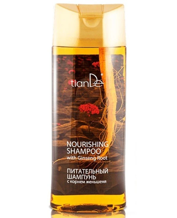 TianDe - Питательный шампунь с корнем женьшеня Nourishing shampoo with ginseng root 450 мл