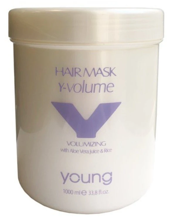 Young - Маска для увеличения объема Volumizzante Aloe Vera Juice & Rice Hair Mask 1000 мл