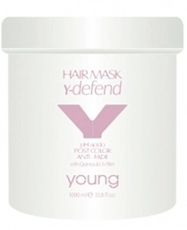 Young - Маска после окрашивания волос - восстановление, увлажнение, сияние Hair Mask Post Color Anti-Fade with Quinoa & UV filter 1000 мл