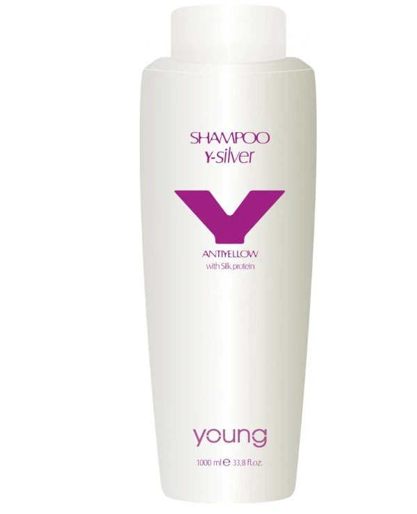 Young - Антижелтый шампунь Shampoo Antiyellow with Silk protein 1000 мл