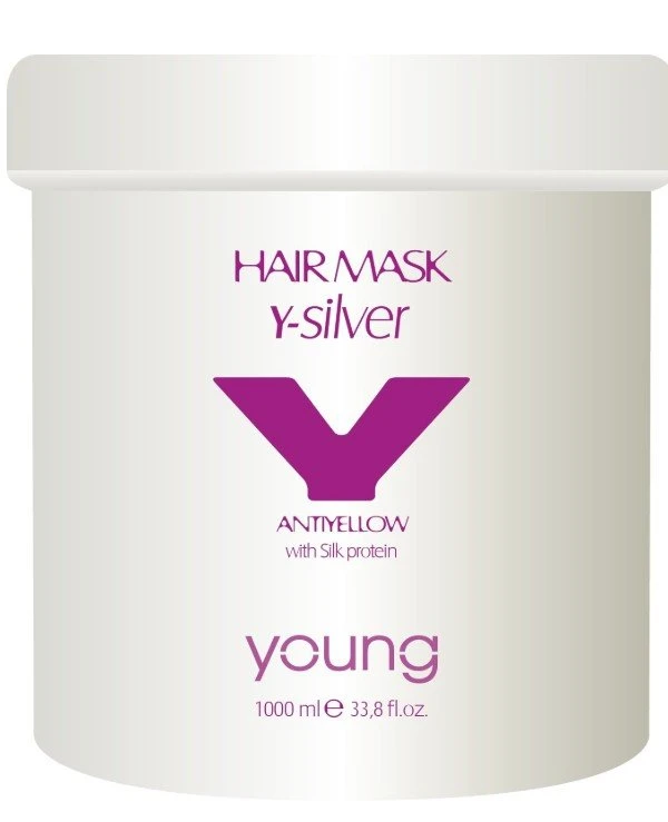 Young - Маска с антижелтым эффектом Hair Mask Antiyеllow with Silk protein 1000 мл