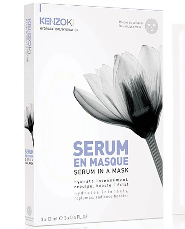 Kenzo - Маска-сыворотка для лица Kenzoki White Lotus Serum In A Mask 12 мл х 3 шт