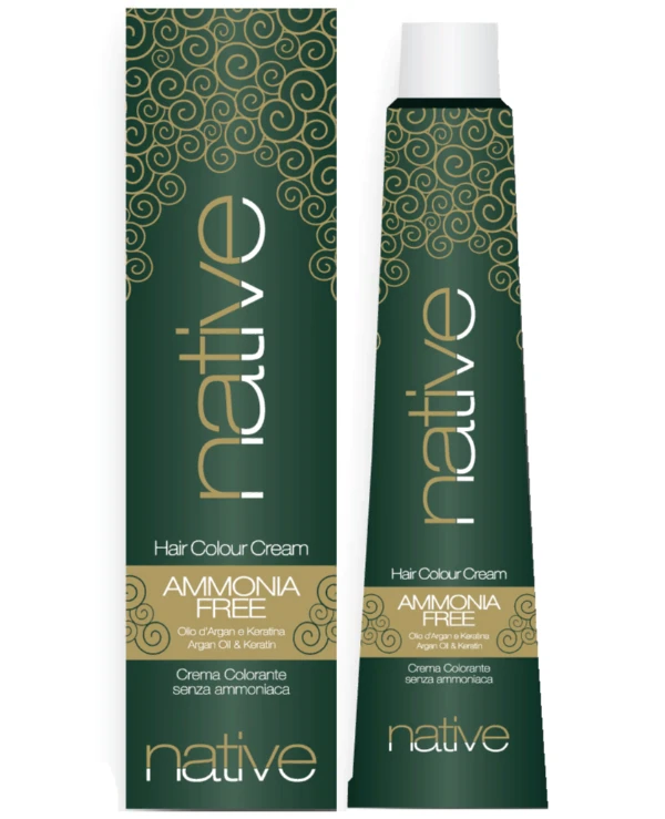 Native - Крем-краска с аргановым маслом и кератином Hair Coloring Cream Ammonia Free With Argan Oil & Keratin 100 мл