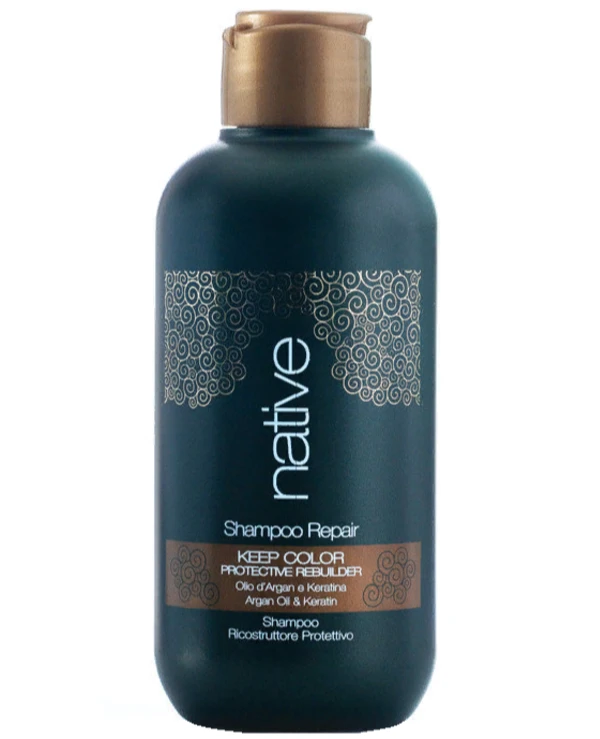 Native - Шампунь увлажняющий с Аргановым маслом и Кератином Keep Color Shampoo 250 мл