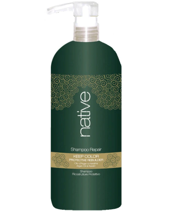 Native - Шампунь зволожуючий з Аргановою олією і Кератином Keep Color Shampoo 1000 мл