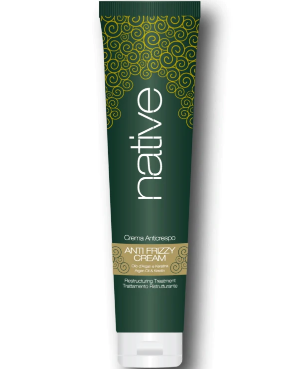 Native - Крем для выравнивания с реконструирующим эффектом Antifrizzy Cream With Argan Oil & Keratin 175 мл