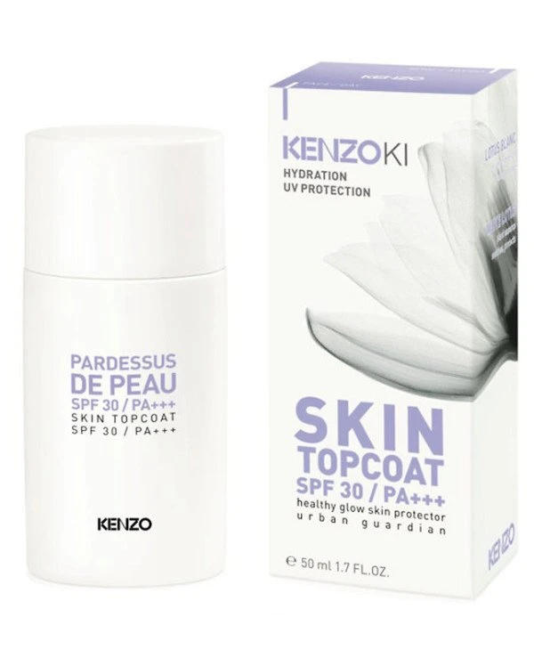 Kenzo - Защитная вуаль для лица Kenzoki White Lotus Skin Topcoat SPF30 PA+++ 50 мл