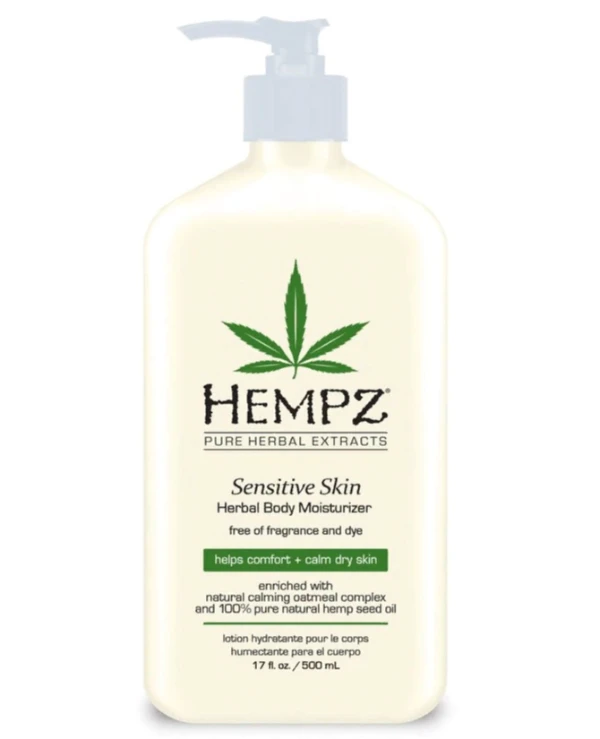 Hempz - Растительный увлажняющий лосьон для чувствительной кожи Moisturizer Lotion For Sensitive Skin 500 мл