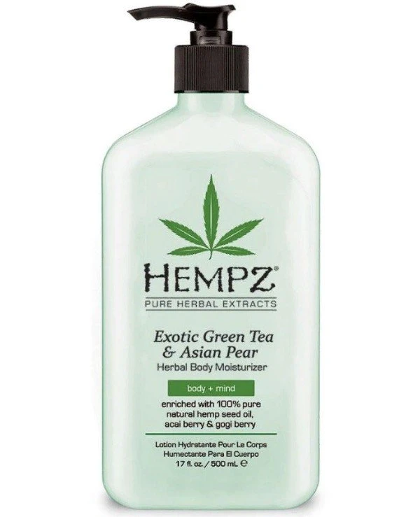 Hempz - Увлажняющее молочко для тела - Зелёный чай и Азиатская груша Exotic Green Tea & Asian Pear Herbal Moisturizer 500 мл