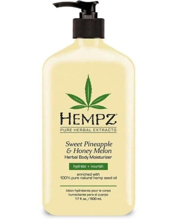 Hempz - Увлажняющее молочко для тела - Ананас и Медовая Дыня Sweet Pineapple and Honey Melon Herbal Body Moisturizer 500 мл