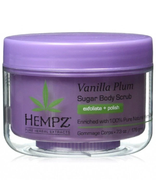 Hempz - Сахарный скраб для тела - Ваниль-Слива Vanilla Plum Herbal Sugar Body Scrub 176 г