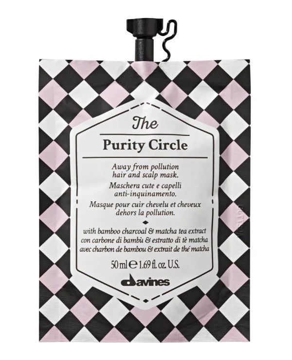 Davines - Очищающая детоксицирующая маска для волос и кожи головы The Circle Chronicles The Purity Circle Mask 50 мл