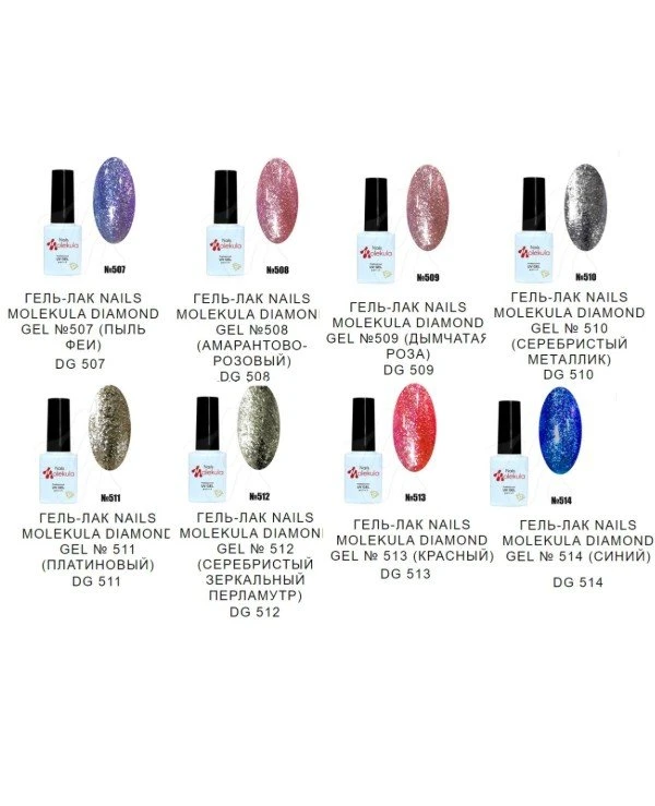 Nails Molekula Гель-лак для ногтей | Nails  Diamond Gel Polish цена, фото, купить