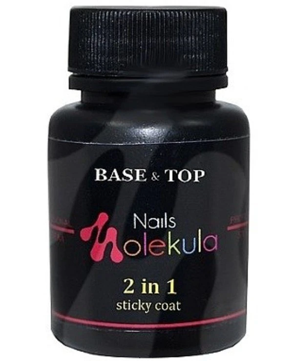 Nails Molekula - Базовое и финишное покрытие Base & Top Coat 2 In 1 30 мл