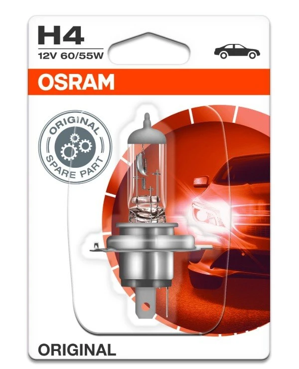 Osram - Автолампы Original H4 12V 60W P43t (64193-BLI)  1650 Лм