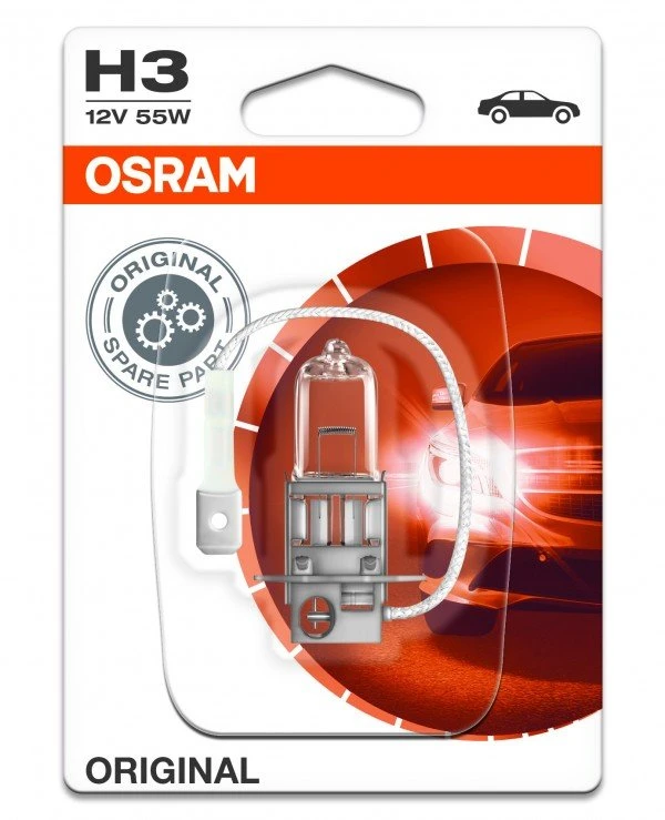 Osram - Галогенная лампа Original H3 12V 55W PK22s (64151BL)  1450 Лм