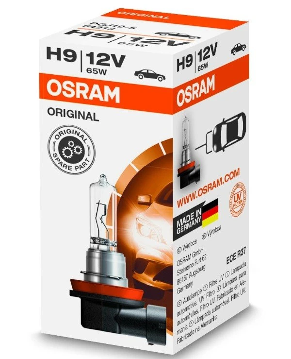 Osram - Галогенная лампа Original H9 12V 65W PGJ19-5 (64213-FS)  2100 Лм