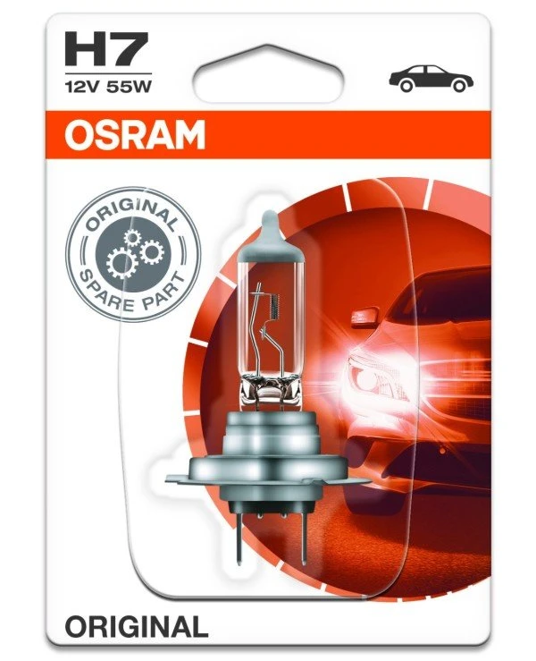 Osram - Галогенная лампа Original H7 12V 55W PX26 (64210-BLI) Original 1500 Лм