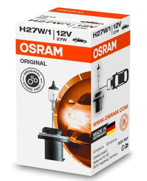 Osram - Галогенная лампа Original H27/1 W 12V PG13 10XBD10X1 (880-FS) Original 450 Лм