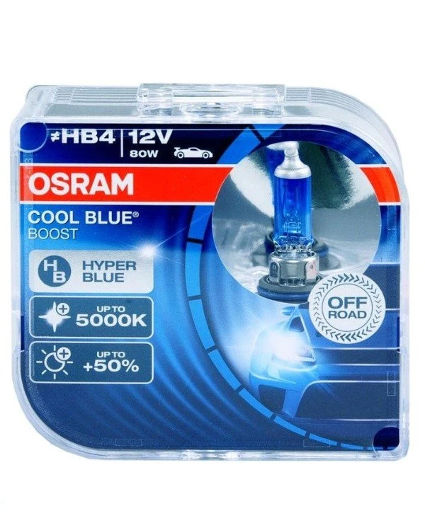 Osram - Галогенні лампи Cool Blue Boost HB4 12V 80W P22D (69006CBB-HCB-DUO)  780 Lm