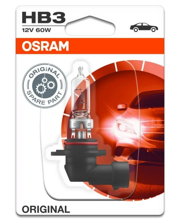 Osram - Галогенная лампа Original HB3 12V 60W P20d (9005-BLI)  1700 Лм