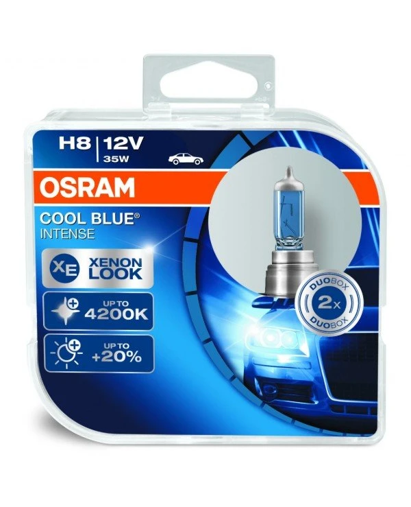 Osram - Галогенні лампи Cool Blue Intense H8 12V (64212CBI-HCB-DUO)  800 лм