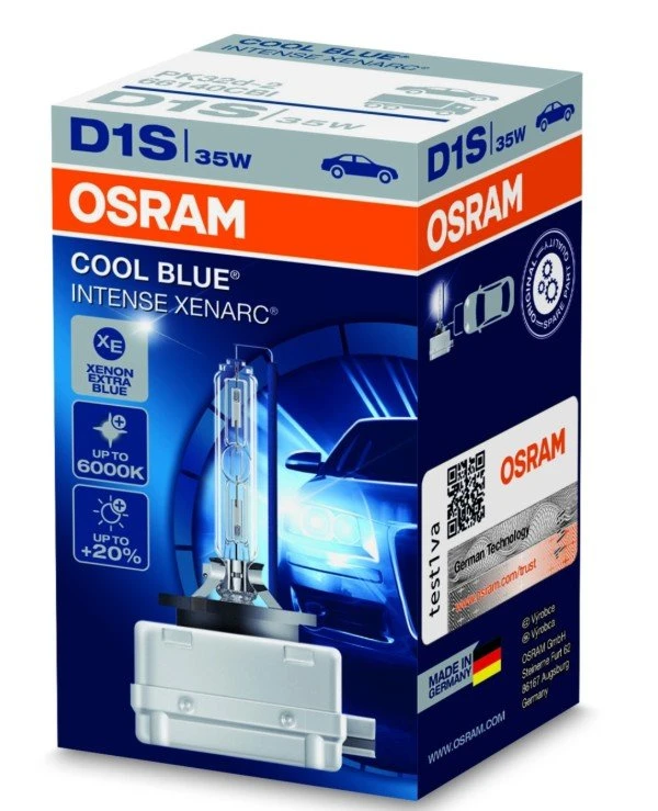 Osram - Ксеноновая лампа Xenarc Cool Blue Intense D1S 35W PK32d-2 (66140CBI-FS)  