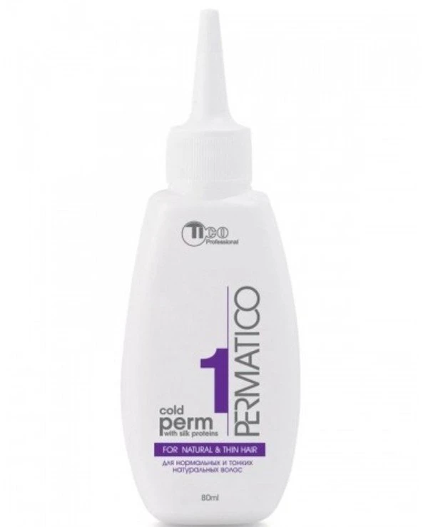 Tico Professional - Lotion for a hairdressing No. 1 for rigid, hard-to-give natural hair Cold Perm Lotion №1 80ml, №1